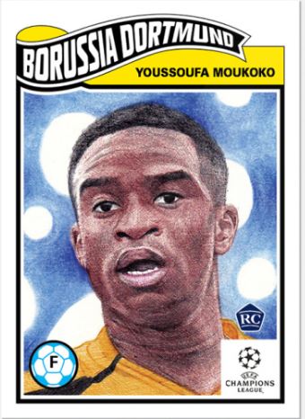 Topps UCL living set Youssoufa Moukoko Soccer Card