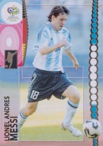 2006 Panini World Cup Card Lionel Messi #47 Soccer Rookie Card