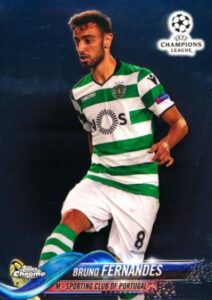 2017-18 Topps Chrome UEFA Champions League Bruno Fernandes Rookie Card