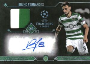 2017-18 Topps Museum Collection UEFA Champions League Bruno Fernandes Autograph Relic #BF