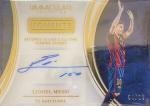 2017 Panini Immaculate Collection Moments Autographs Lionel Messi #IM-LM