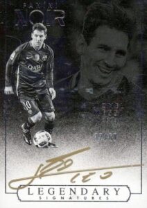 2016-17 Panini Noir Soccer Lionel Messi Autographs