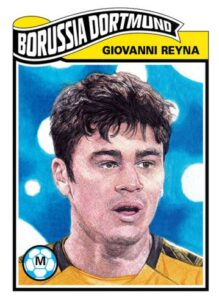 Giovanni Reyna Topps UCL Living Set Soccer Card
