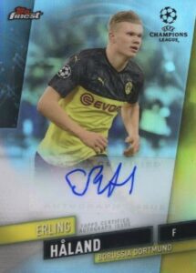 2019-20 Topps Finest UEFA Champions League Erling Haaland #EH