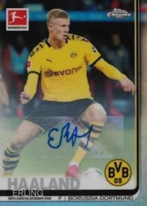 2019 Topps Chrome Bundesliga Erling Haaland #72 Auto