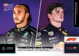 2021 Topps Now Formula 1 Lewis Hamilton Max Verstappen #78