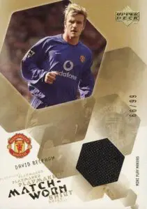 2002 Upper Deck Manchester United Match Worn Shirt David Beckham #DB2