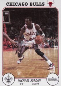 1985 Interlake Chicago Bulls Michael Jordan Rookie Card #1