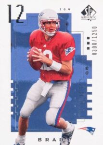 2000 SP Authentic Tom Brady Rookie Card #118