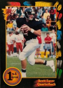 1991 Wild Card Draft Stripes Brett Favre Rookie Card #119