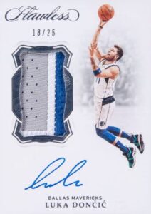 2018-19 Panini Flawless Luka Doncic Vertical Patch Autograph #25