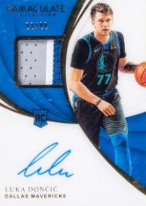 2018-19 Panini Immaculate Collection Luka Doncic Auto Patch #124