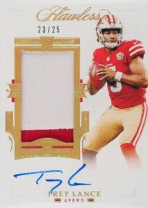 2021 Panini Flawless Trey Lance Rookie Patch Autograph #RPA-TRL