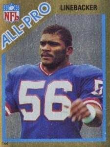 1982 Topps All-Pro Coming Soon Sticker Lawrence Taylor #144