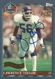 1999 Topps Hall of Fame Lawrence Taylor Autograph #HOF3
