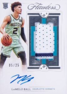 2020-21 Panini Flawless LaMelo Ball Autograph Patch Rookie Card #2