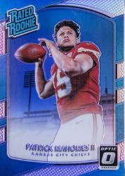 2017 Donruss Optic Holo Rated Rookie Patrick Mahomes Rookie Card #177