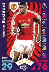 2016-17 Topps Match Attax Premier League Marcus Rashford #195