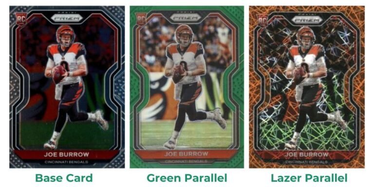 2020 Panini Prizm Joe Burrows Parallel Cards