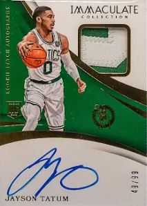 2017-18 Immaculate Collection Jayson Tatum Auto Patch #126