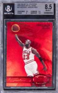 1997 Metal Universe Precious Metal Gems Red Michael Jordan #23