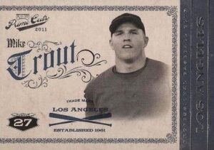 2011 Playoff Prime Cuts Mike Trout #37