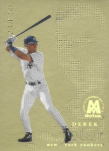 1999 Skybox Molten Metal Fusion Titanium Derek Jeter #42F