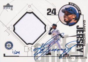 1999 Upper Deck Game Jersey Autographs Ken Griffey Jr. #JRS