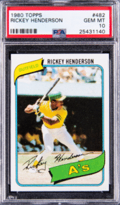 1980 Topps Rickey Henderson #482 PSA 10