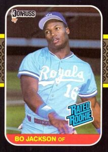1987 Donruss Rated Rookie Bo Jackson Rookie Card #35