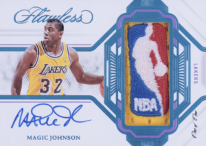 2022 Panini Flawless Magic Johnson LOGOMAN PATCH AUTO 1/1 #LMA-MGJ