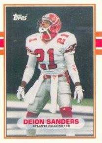 1989 Topps Traded Deion Sanders Rookie Card #30T