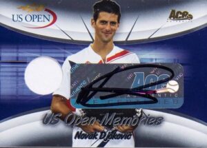 2008 Ace Authentic Grand Slam II US Open Memories Novak Djokovic Auto Patch #17