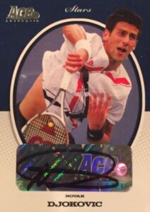 2008 Ace Authentic Grand Slam II Stars Novak Djokovic Auto #S3