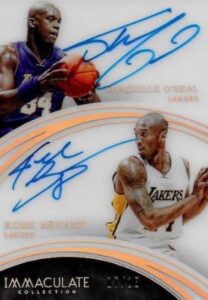 2015-16 Immaculate Collection Dual Autographs (#41) Shaquille O’Neal / Kobe Bryant
