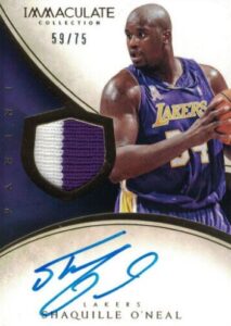 Immaculate Shaq Patch Auto