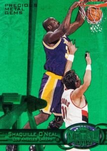 1997-98 Metal Universe Precious Metal Gems Shaquille O’Neal #50