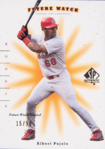 2001 SP Authentic SP Limited Gold Albert Pujols #126