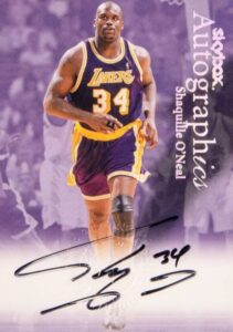 1999-00 Skybox Premium Autographics Shaquille O'Neal Autograph #80