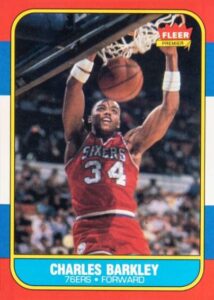 1986-87 Fleer Charles Barkley Rookie Card #7