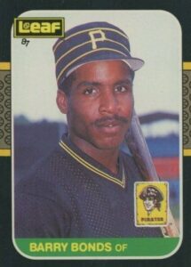 1987 Leaf Barry Bonds Rookie Card #219