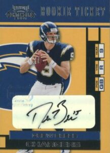 2001 Playoff Contenders Drew Brees Rookie Card Auto #124