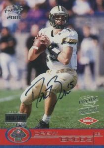 2001 Pacific Drew Brees Rookie Card Auto #453