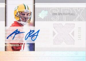 2005 SPx Aaron Rodgers Rookie Card Auto Patch #223