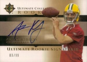 2005 Ultimate Collection Aaron Rodgers Rookie Card Auto #242