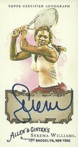 2008 Topps Allen and Ginter Autographs Serena Williams #SJW