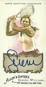 2008 Topps Allen and Ginter Autographs Serena Williams #SJW