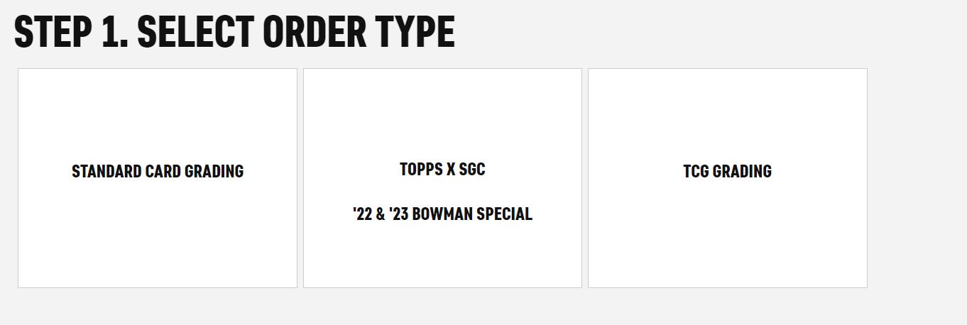 SGC Order Type
