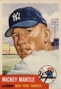 1953 Topps Mickey Mantle #82