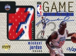 1997-98 Upper Deck Game Jersey Autograph Michael Jordan #GJ13S